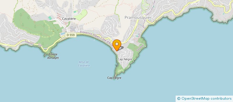 localisation de l'entreprise VALBRISE à LE LAVANDOU