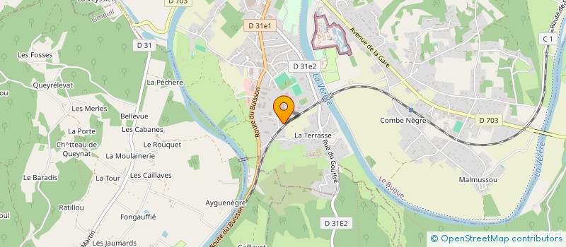 localisation de l'entreprise VALBUSA ET ASSOCIES à LE BUGUE