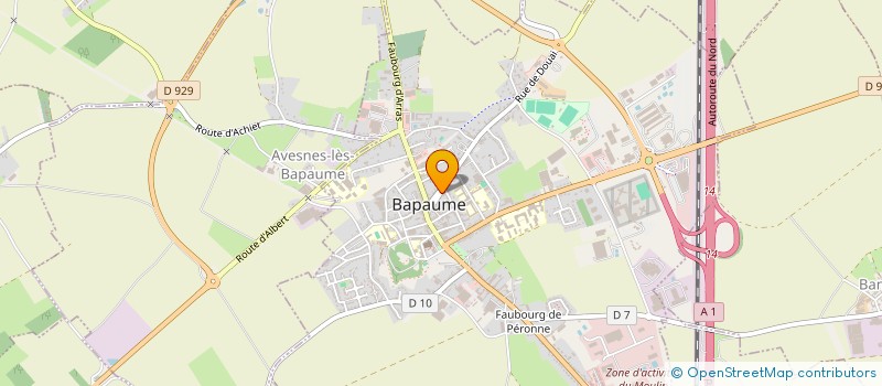 localisation de l'entreprise VALCAM  BAPAUME