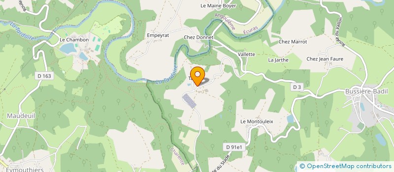 localisation de l'entreprise VALCAT  BUSSIERE-BADIL