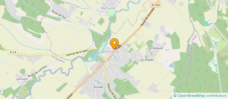 localisation de l'entreprise VALCEDO 2020  LEVIGNAC