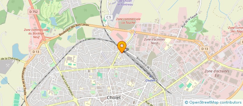 localisation de l'entreprise VALCHA à CHOLET