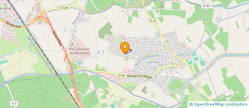 localisation de l'entreprise VALCHAUD  SALEILLES