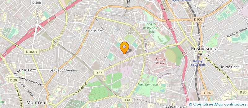 localisation de l'entreprise VALCHIM à MONTREUIL