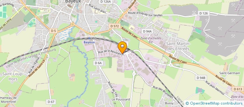 localisation de l'entreprise VALCHRIS  BAYEUX