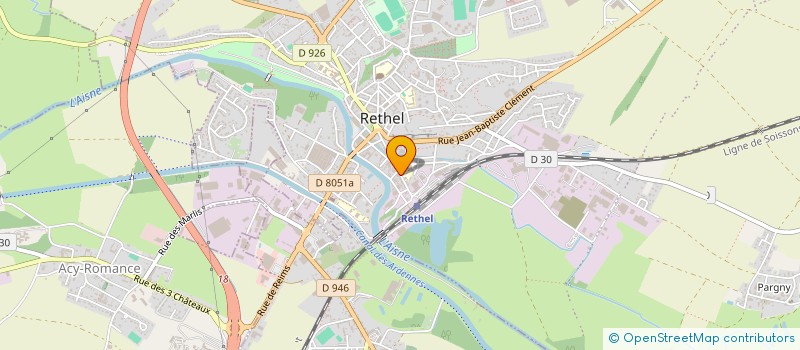 localisation de l'entreprise VALCHRISTO  RETHEL