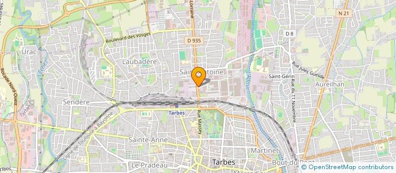 localisation de l'entreprise VALCLA 65  TARBES