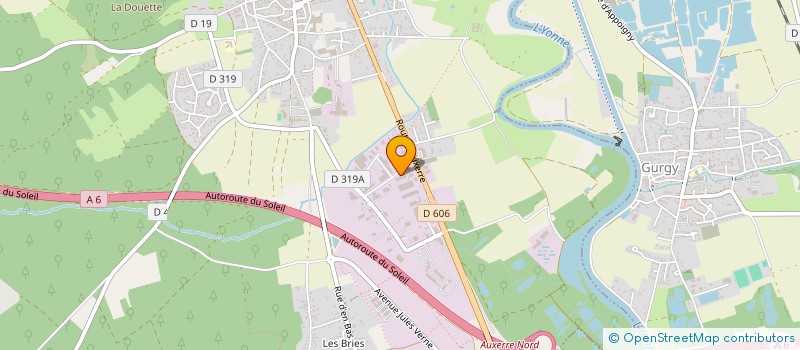 localisation de l'entreprise VALCO à APPOIGNY