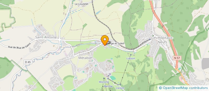 localisation de l'entreprise VALCO  METABIEF