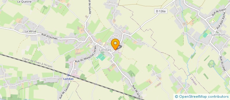 localisation de l'entreprise VALCOPAU  LANDAS