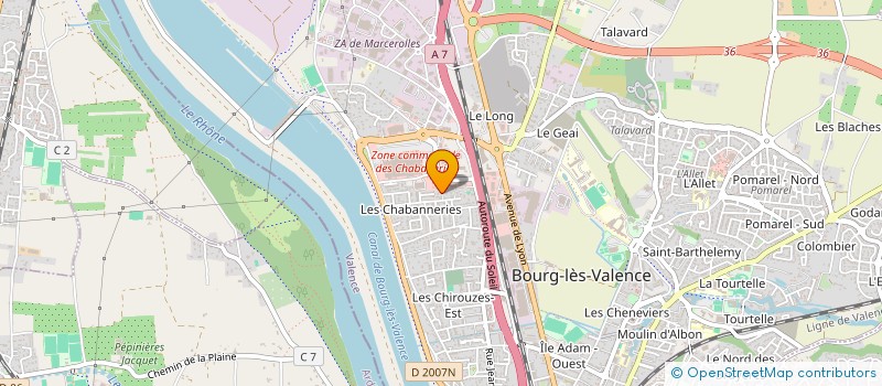 localisation de l'entreprise VALCOULEURES  BOURG-LES-VALENCE