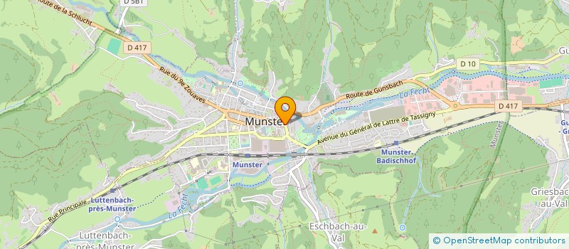 localisation de l'entreprise VALCUIR à MUNSTER