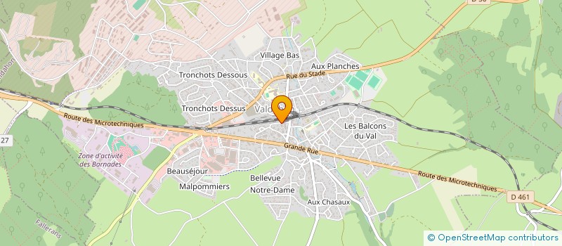 localisation de l'entreprise VALDAHON MEDICAL ET INFORMATIQUE  VALDAHON