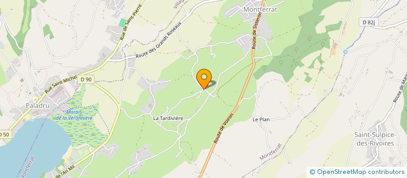 localisation de l'entreprise VALDAINE CARRELAGE  SAINT-GEOIRE-EN-VALDAINE