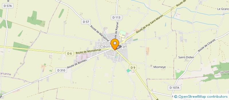 localisation de l'entreprise VALDAINE FLEURS  CLEON-D'ANDRAN