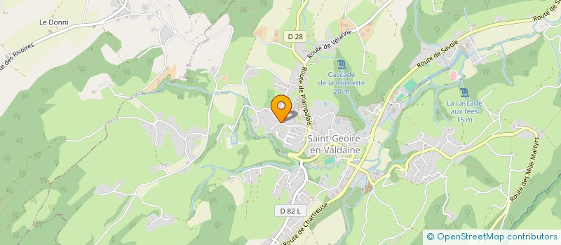 localisation de l'entreprise VALDAINE PISCINE  SAINT-GEOIRE-EN-VALDAINE