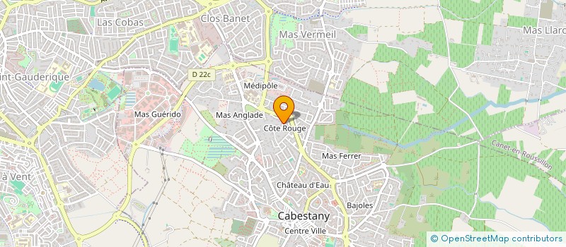 localisation de l'entreprise VALDAM 66  CABESTANY