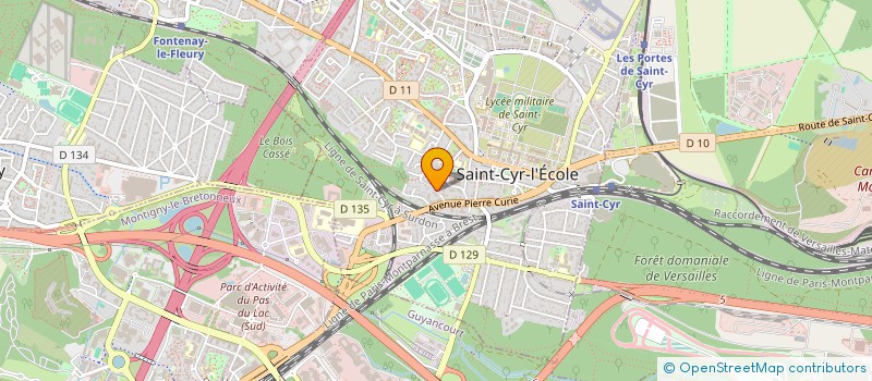 localisation de l'entreprise VALDARE  SAINT-CYR-L'ECOLE