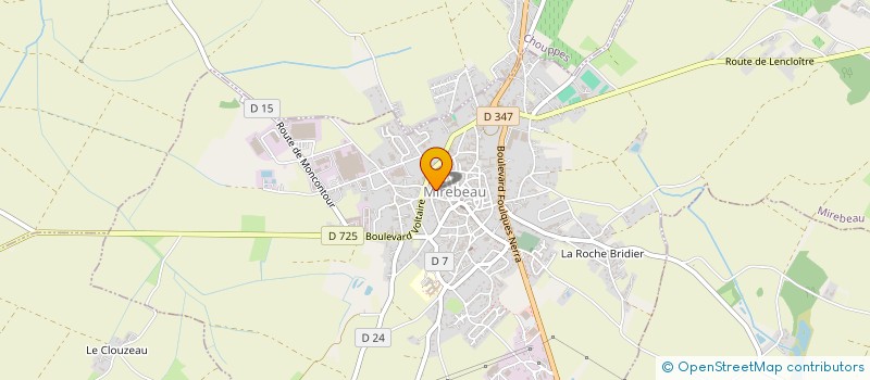 localisation de l'entreprise VALDAS  MIREBEAU