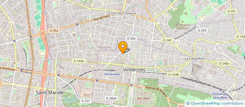 localisation de l'entreprise VALDAUMES à VINCENNES