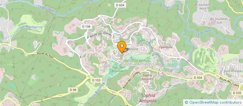 localisation de l'entreprise VALDEM SOFT à VALBONNE