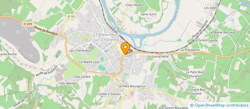 localisation de l'entreprise VALDEN à CHATEAUNEUF-SUR-CHARENTE