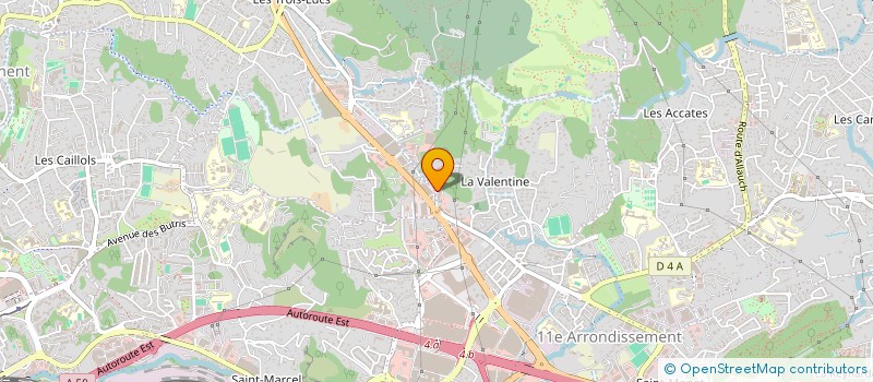 localisation de l'entreprise VALDENT à MARSEILLE