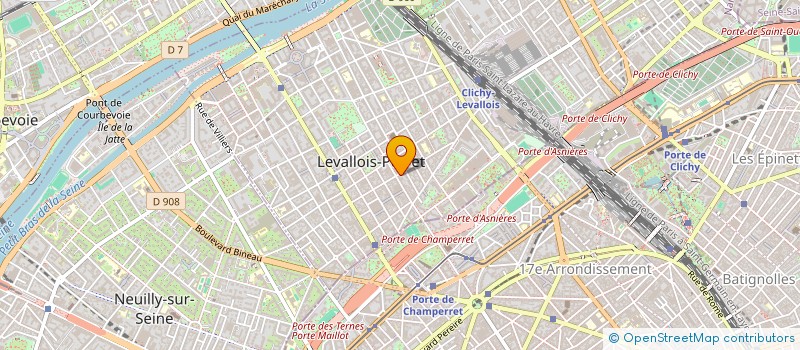localisation de l'entreprise VALDERE HABILLEMENT à LEVALLOIS-PERRET
