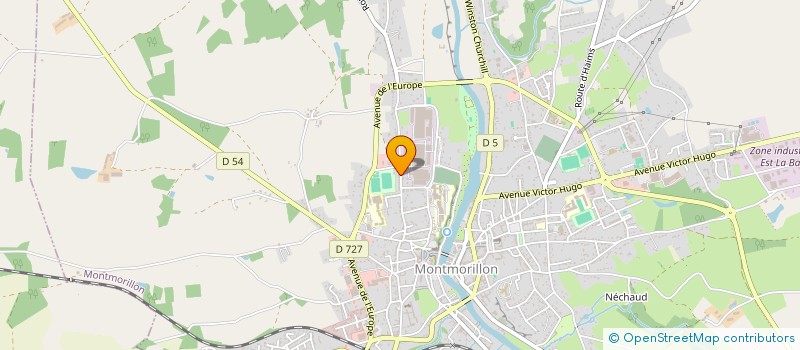 localisation de l'entreprise VALDERIA à MONTMORILLON