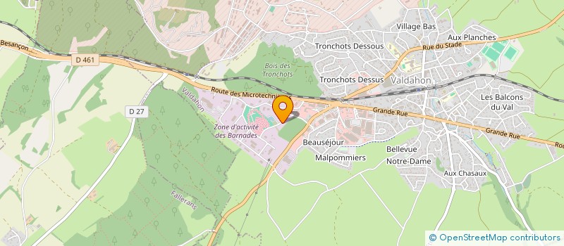 localisation de l'entreprise VALDHOME  VALDAHON