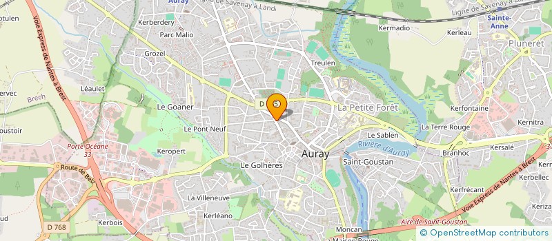 localisation de l'entreprise VALDI à AURAY
