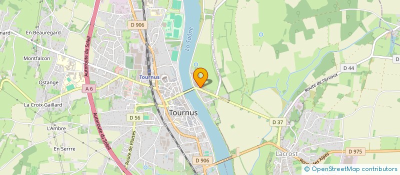 localisation de l'entreprise VALDI à TOURNUS