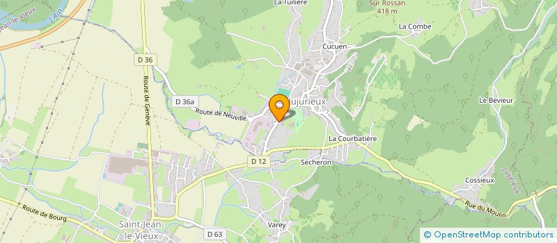 localisation de l'entreprise VALDI BOIS à JUJURIEUX