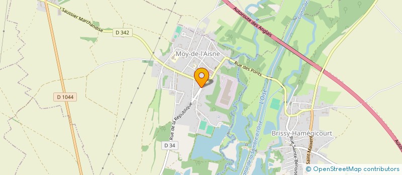 localisation de l'entreprise VALDIEU  MOY-DE-L'AISNE