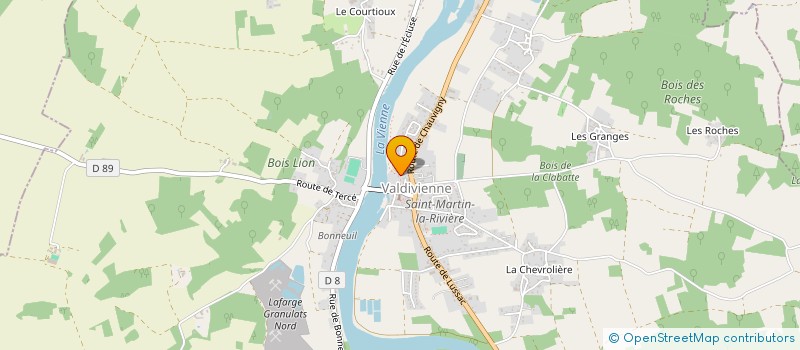 localisation de l'entreprise VALDIVIENNE ALIMENTATION  VALDIVIENNE