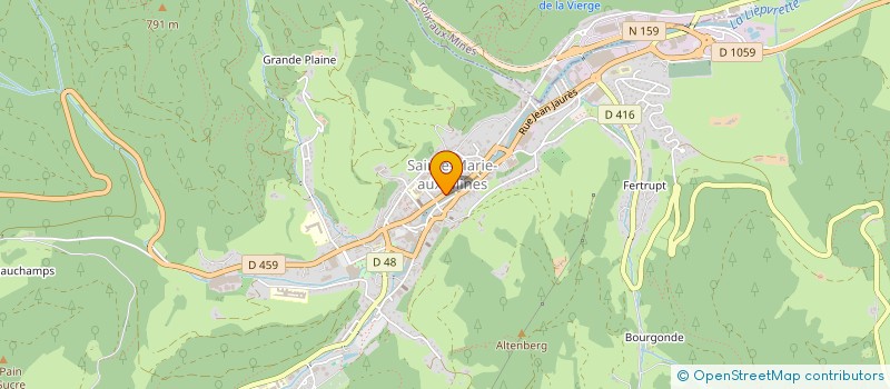 localisation de l'entreprise VALDOC  SAINTE-MARIE-AUX-MINES