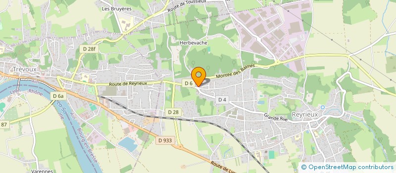 localisation de l'entreprise VALDOMBES VILLAGES ROUMAINS à REYRIEUX