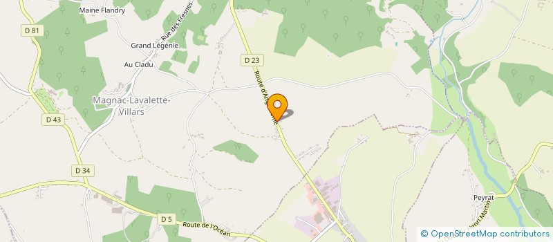 localisation de l'entreprise VALDOR à VILLEBOIS-LAVALETTE