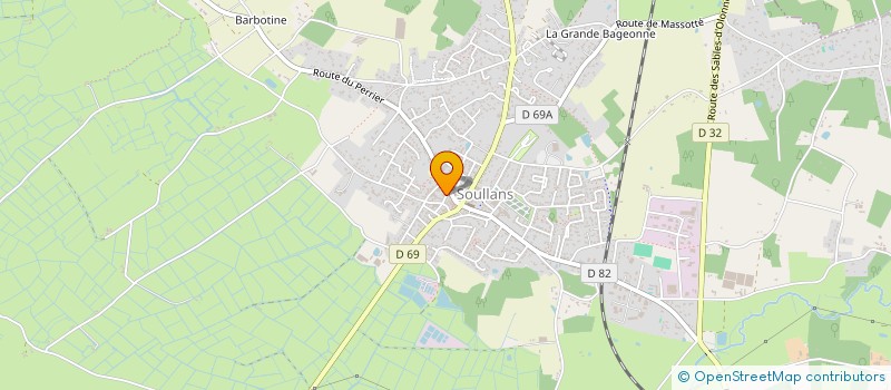 localisation de l'entreprise VALDOR à SOULLANS