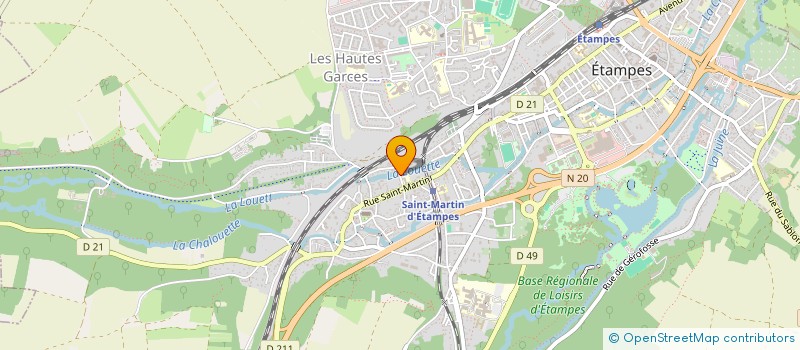 localisation de l'entreprise VALDORGE SERVICES à ETAMPES