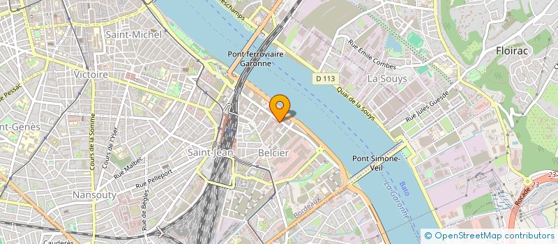 localisation de l'entreprise VALDRONNE SA à BORDEAUX