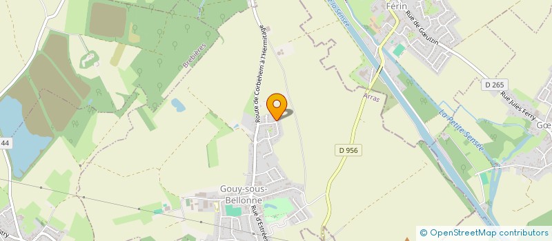 localisation de l'entreprise VALDUP  GOUY-SOUS-BELLONNE