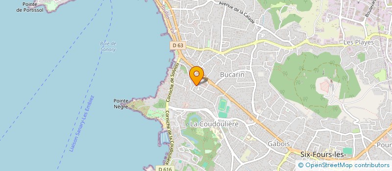 localisation de l'entreprise VALDY à SIX-FOURS-LES-PLAGES