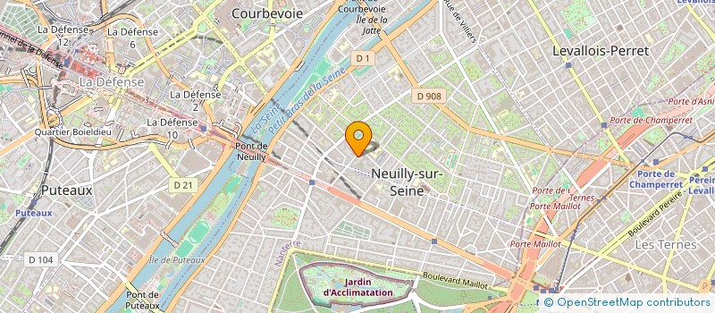 localisation de l'entreprise VALDY à NEUILLY-SUR-SEINE