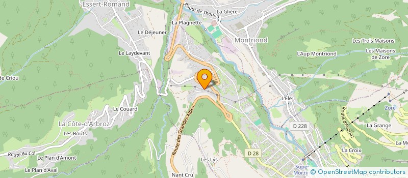 localisation de l'entreprise VALE CHALETS à MORZINE