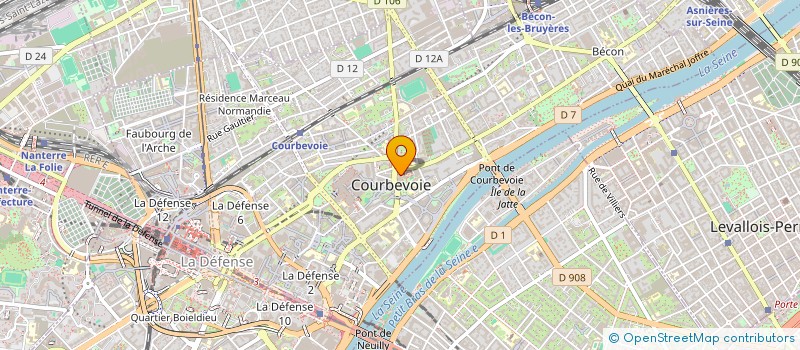 localisation de l'entreprise VALE VENTURES  COURBEVOIE