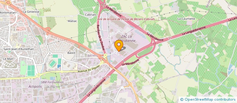 localisation de l'entreprise VALEA  VILLENEUVE-LES-BEZIERS