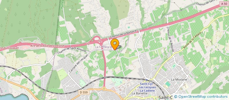 localisation de l'entreprise VALEALICIA à LA CADIERE-D'AZUR