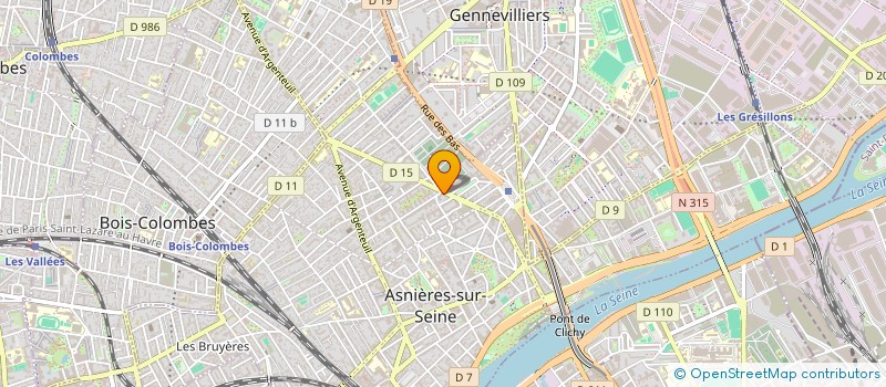 localisation de l'entreprise VALEAN ENTREPRISE BATIMENT  ASNIERES-SUR-SEINE