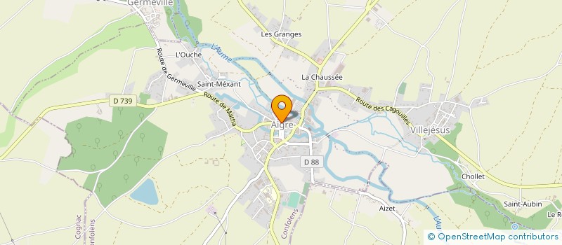 localisation de l'entreprise VALEAU-SEGUES SNC à AIGRE